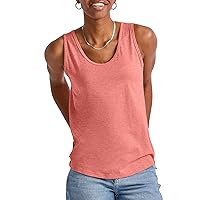 Hanes Womens Originals Tri-Blend Tank Top, Lightweight Sleeveless Shirt For Women, Plus Size Available