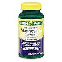 High Absorption Magnesium 200 mg, Sleep Support, 60 Capsules (Pack of 2)