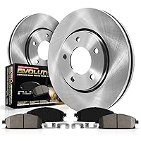 KOE1043 Front Autospecialty OE Replacement Brake Rotors and Ceramic Brake Pads Kit For Acura ILX Honda Accord Civic CR-V Element [Vehicle Specific]