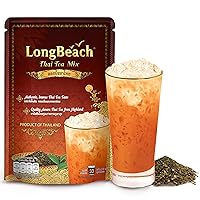 LongBeach Thai Tea Mix-Thai Tea Powder, Thai Tea Concentrate from Thai Tea Leaves 400g.(Red) (Single Pack)
