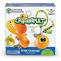 Learning Resources Crashapult STEM Challenge, STEM Catapult Game, 13 Pieces, Ages 5+