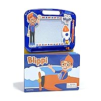 Phidal – Blippi Activity Book Learning, Writing, Sketching with Magnetic Drawing Doodle Pad for Kids Children Toddlers Ages 3 and Up - Gift for Easter Holiday Christmas, Birthday