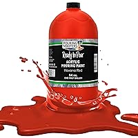 Pouring Masters Havana Red Acrylic Ready to Pour Pouring Paint - Premium 64-Ounce Pre-Mixed Water-Based - for Canvas, Wood, Paper, Crafts, Tile, Rocks and More