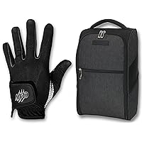 CaddyDaddy Claw Golf Glove for Men & Premium Golf Shoe Bag