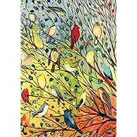 Toland Home Garden 109537 Tree Birds Spring Flag 28x40 Inch Double Sided Spring Garden Flag for Outdoor House summer Fall Flag Yard Decoration