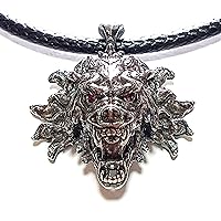 925 Sterling Silver Wolf Pendant