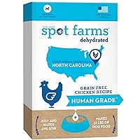 Natural Chicken Dehydrated Dog Food Human Grade Grain Free 8 lbs Makes 32 lbs, (Pack of 1)