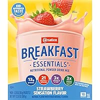 Breakfast Essentials Complete Nutritional Drink, Packets Strawberry Sensation 1.26 oz.