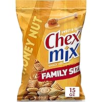 Chex Mix Snack Party Mix, Honey Nut, Family Size Sweet Salty Pub Mix, 15 oz