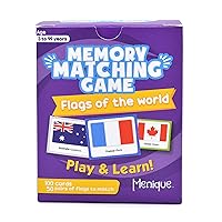 Menique, Flags of The World, Memory Matching Game