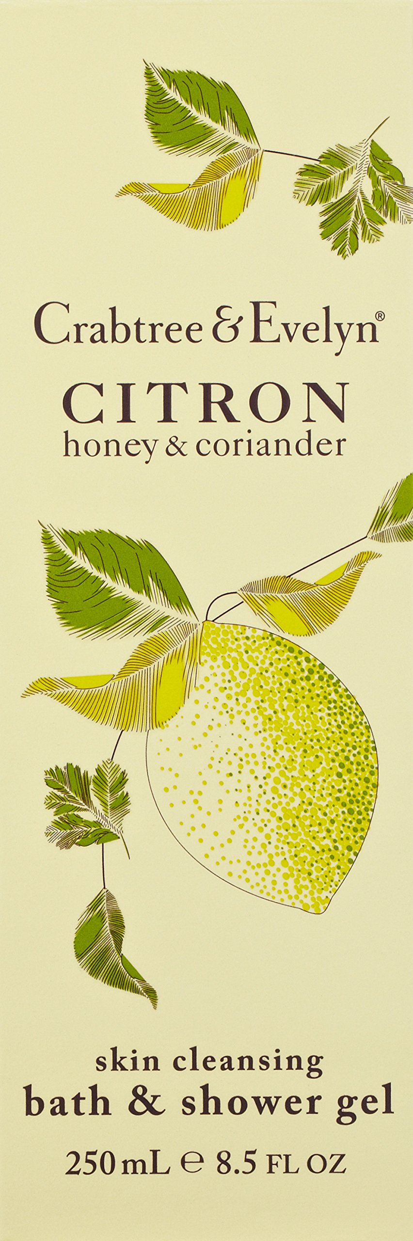 Crabtree & Evelyn Citron Honey & Coriander Bath and Shower Gel, 8.5 Fl Oz