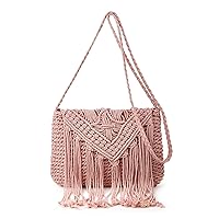 Crossbody Bag Purse Women Cute Hobo Bag Satchel Bag Summer Beach Bag Knit Bag Shoulder Bag Tassels Crochet Tote Handbags