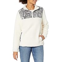 Vera Bradley Women's Fleece Pullover Sweatshirt with Pockets (Extended Size Range)