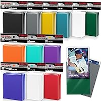 1200 Count Matte Card Sleeves for Trading Cards, 12 Color Standard Size Protective Sleeves Deck Card Protectors for Baseball Cards, MTG, Sports Card Game Cards