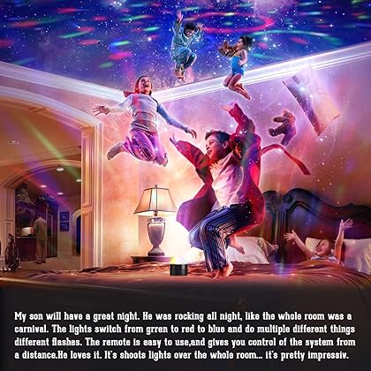 Sound Activated Party Light, Spriak Disco Light Disco Ball - Remote Control, 7 Modes - Best Dj Dance Lamp Strobe Lights for Birthday Xmas Festival Parties, Stage Bar Club Room House Karaoke Wedding