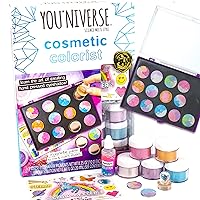 You*Niverse Cosmetic Colorist by Horizon Group USA, Create 15 Hand Pressed Eyeshadows, STEAM Kit, Includes Magnetic Eyeshadow Palette, Colorful Eyeshadow Pigments, Eyeshadow Tamper Tool & More,Multi