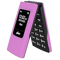 Flipper 4G Volte Unlocked Flip Phone 2022 Model ATT Tmobile Speed Talk - Pink