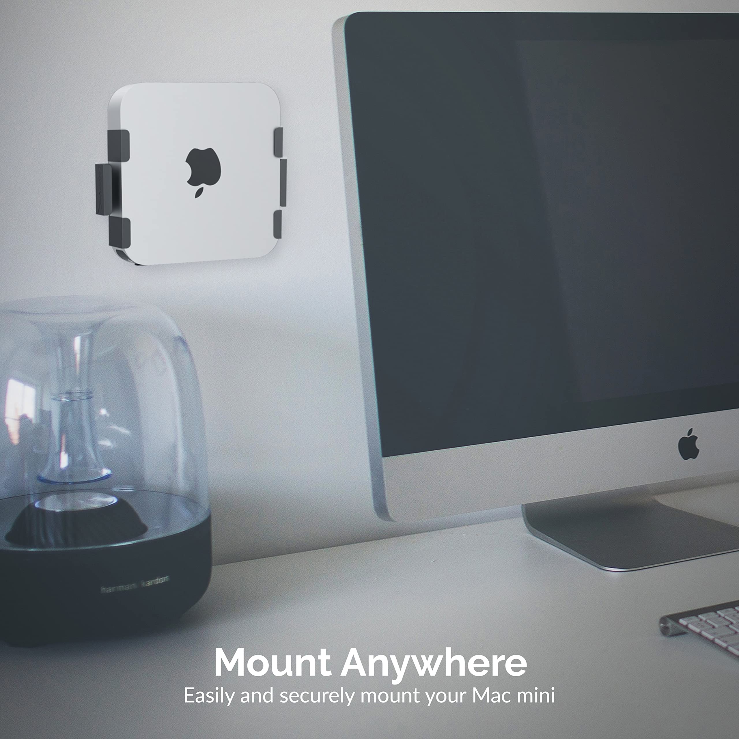 SABRENT Mac Mini VESA Mount/Wall Mount/Under Desk Mount [Black] (BK-MABM)
