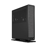 Fractal Design Ridge Black - PCIe 4.0 Riser Card Included - 2X 140mm PWM Aspect Fans Included - Type C USB - m-ITX PC Gaming Case