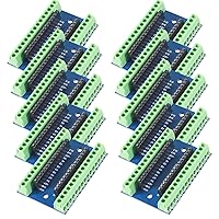 10PCS Nano Terminal Adapter Shield Expansion Board Compatible with Arduino Nano V3.0 AVR ATMEGA328P-AU Module