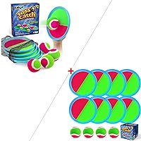 Ayeboovi Toss and Catch Ball Set Outdoor Games for Kids Toys Yard Games Beach Pool Toys with 12 Paddles 8 Balls for 3 4 5 6 7 8 + Year Old Boys Girls Toys Gifts