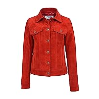 DR213 Women's Retro Classic Levi Style Leather Jacket Red