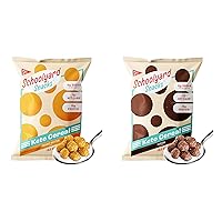 Schoolyard Snacks - Keto Cereal Low Carb, Zero Sugar - A Healthy High Protein Cereal Snack & Breakfast - The Perfect Keto Cereal with 100 calories, 13g protein, Grain Free - 24PK Cocoa & Peanut Butter