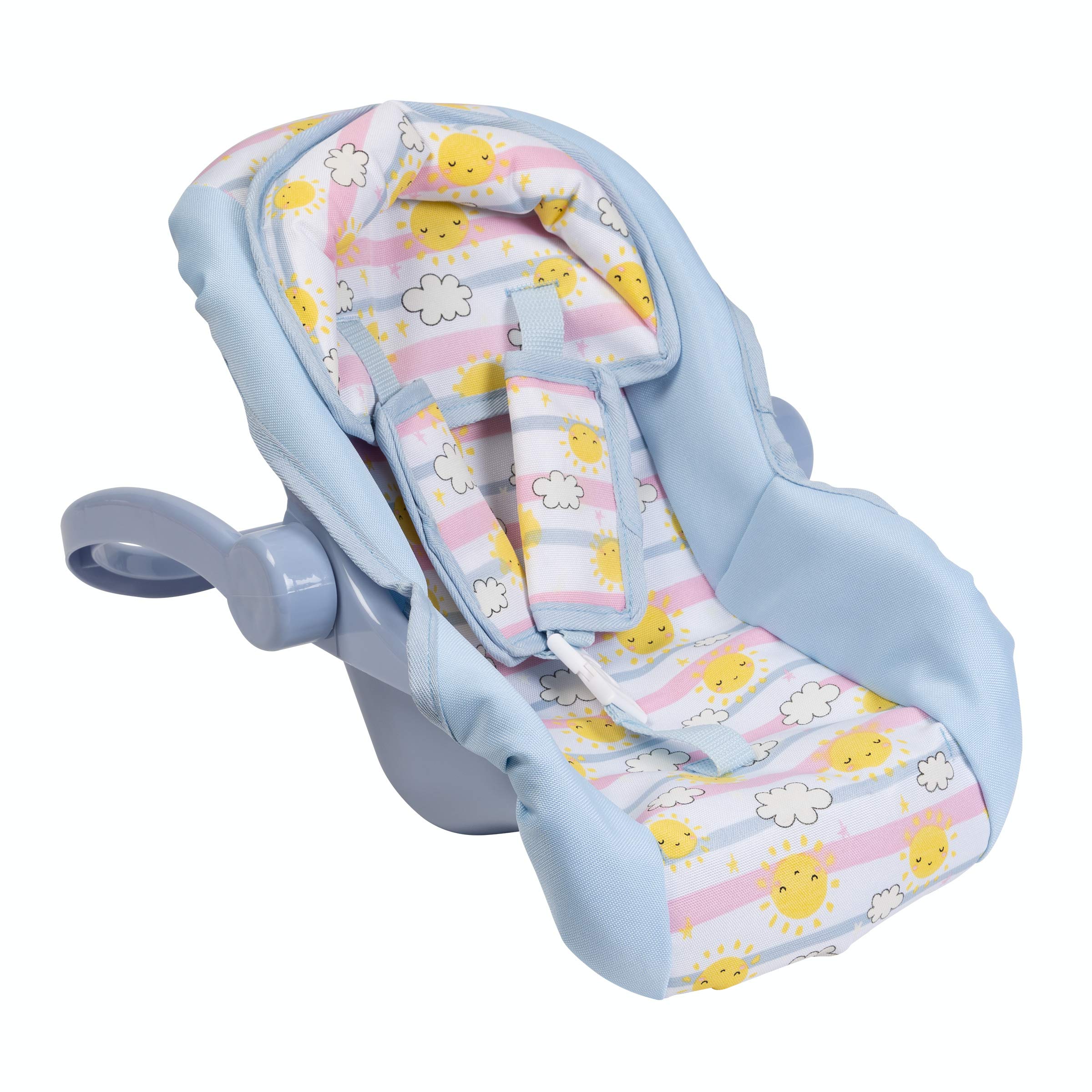 Adora Baby Doll Car Seat Carrier with Color Changing Sunny Days Print, Fits Dolls Up to 20 Inches