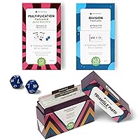 Ultimate Multiplication & Division Math Mastery Flash Cards Bundle: 711 Multiplication & Division Equations (All Facts 0-12) for Engaging 3rd-6th Grade Learning - Color-Coded, Graphic Illustrations