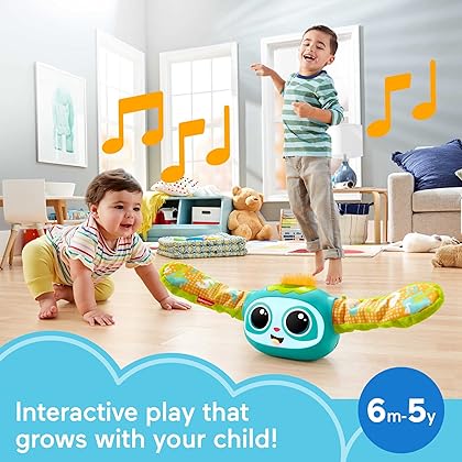 Fisher-Price Rollin’ Rovee Learning Toy with Music Lights and Smart Stages Educational Content for Baby Toddler and Preschool Kids