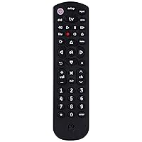 GE Universal Remote Control for Samsung, Vizio, Lg, Sony, Sharp, Roku, Apple TV, TCL, Panasonic, Smart TVs, Streaming Players, Blu-Ray, DVD, 3-Device, Black, 34927
