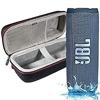 JBL Flip 6 - Waterproof Portable Bluetooth Speaker, Powerful Sound and Deep Bass, IPX7 Waterproof, 12 Hours of Playtime with Megen Hardshell Case - Blue