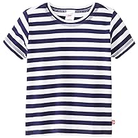 Zutano Little Boys' Primary Stripe Short Sleeve T Shirt