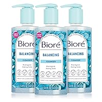 Bioré Balancing Face Wash, Cleanser For Combination Skin, PH Balanced Face Cleanser, Vegan, Cruelty Free 6.77 Oz, Pack of 3