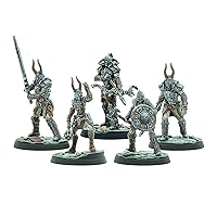 Modiphius Entertainment: The Elder Scrolls: Call to Arms: Draugr Lords - 5 Figures, 32mm Unpainted Resin RPG Miniatures, Scenic Bases, Chapter 4