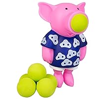 Hog Wild Pig Popper Toy - Shoot Foam Balls Up to 20 Feet - 6 Balls Included - Age 4+