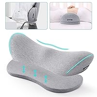 Lumbar Support Pillow for Bed & Seat Lower Back Pillow for Sleeping Office Chair Back Support Cushion Car Seat Lumbar Support Pillow Lower Back Pain Relief Cushion Perfect for Pregnant,Car,Recliner