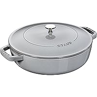 Staub 12612418 – Bräter Chistera 24 cm grau induktionsgeeignet 40511 – 471 – 0 (H. Nr.)