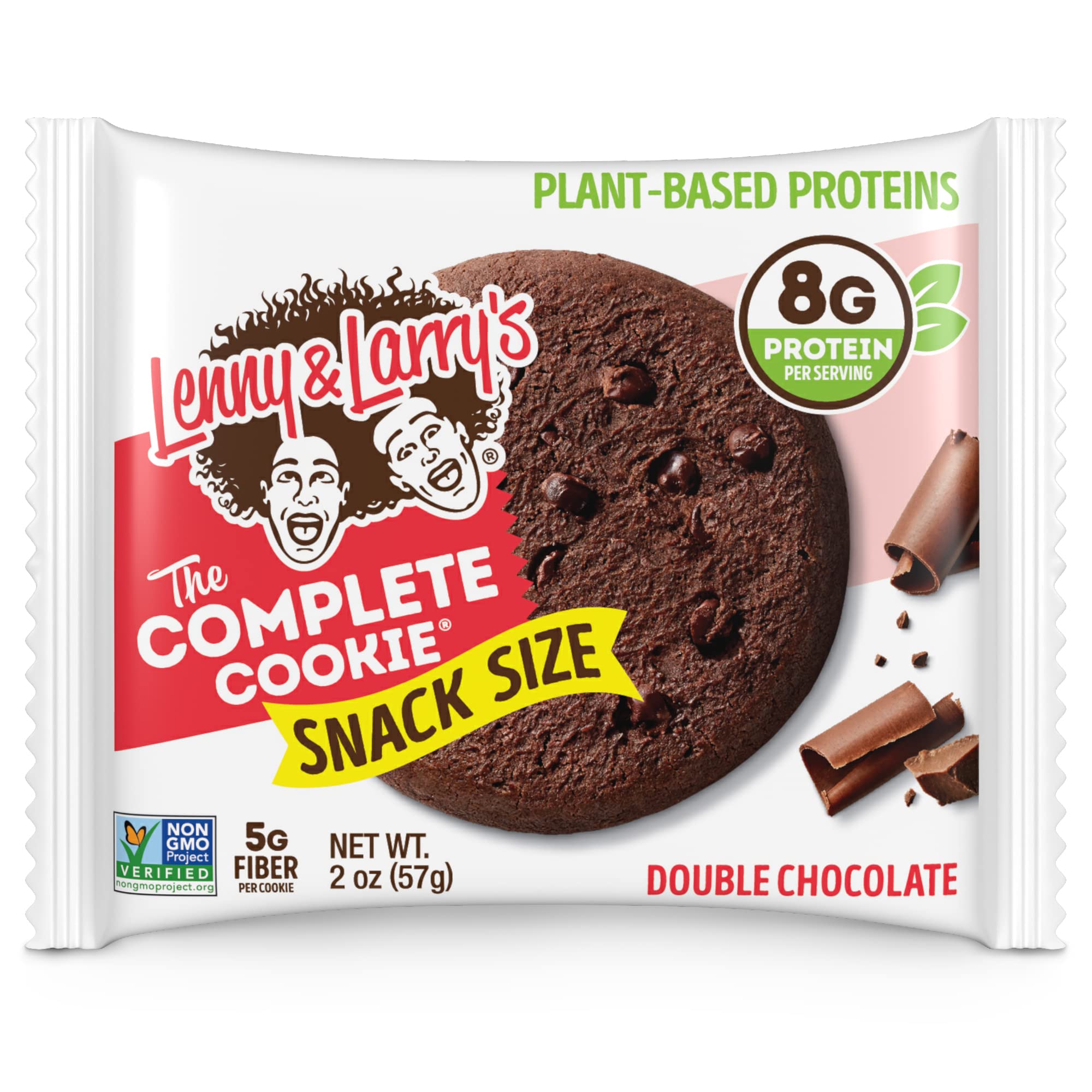 Lenny & Larry's The Complete Cookie, Double Chocolate, Soft Baked, 8g Plant Protein, Vegan, Non-GMO, 2 Ounce (Pack of 12)