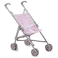 JC Toys | Berenguer Boutique | Single Umbrella Baby Doll Stroller | Elephant Theme | Pink | Ages 2 +