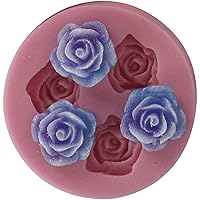 3 holes CAMELLIA FLOWERs SILICONE MOULD icing mold for sugarcraft cake decorating chocolate soap candle fondant gum paste clay, demension 53x53x13mm