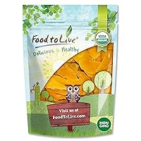 Food to Live - Organic Mango Cheeks, 1.5 Pounds Dried, Non-GMO, Kosher, Unsulphured, Unsweetened, Bulk