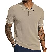 PJ PAUL JONES Mens Polo Shirts Short Sleeve Textured Knit Polo Shirts