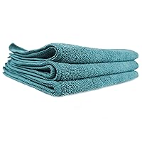 Chemical Guys MICMGREEN03 Workhorse Professional Grade Microfiber Towel, Green, (Safe for Car Wash, Home Cleaning & Pet Drying Cloths) 16