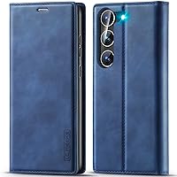 Galaxy S23 Wallet Case for Samsung Galaxy S23 5G 6.1-inch, TPU Shockproof Interior Protective Case[RFID Blocking][Card Slot][Kickstand] Magnetic PU Leather Folio Flip Cover for Samsung S23 5G (Blue)