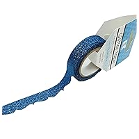 Best Creation Glitter Tape Design Fancy Wave - Ocean Blue, 15Mm5M