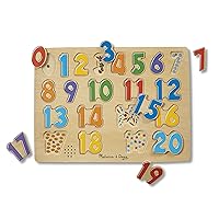 Numbers Sound Puzzle - Wooden Puzzle With Sound Effects (21 pcs)