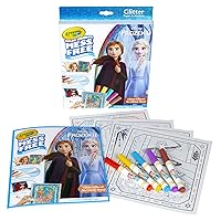 Crayola Frozen 2 Glitter Effects Color Wonder Set, Mess Free Coloring, Gift for Kids, 3, 4, 5, 6