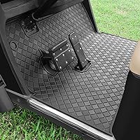 EZGO TXT Golf Cart Floor Mat, Upgraded Non-Slip Improved Full Coverage Liner Mats Replacement with 8mm Thick Rubber, Fits EZGO TXT (1994+), EX1 (2020), Valor, Cushman Workhorse & Express S4