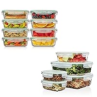 Premium Glass Food Storage Meal Prep Container Combo (13 containers)